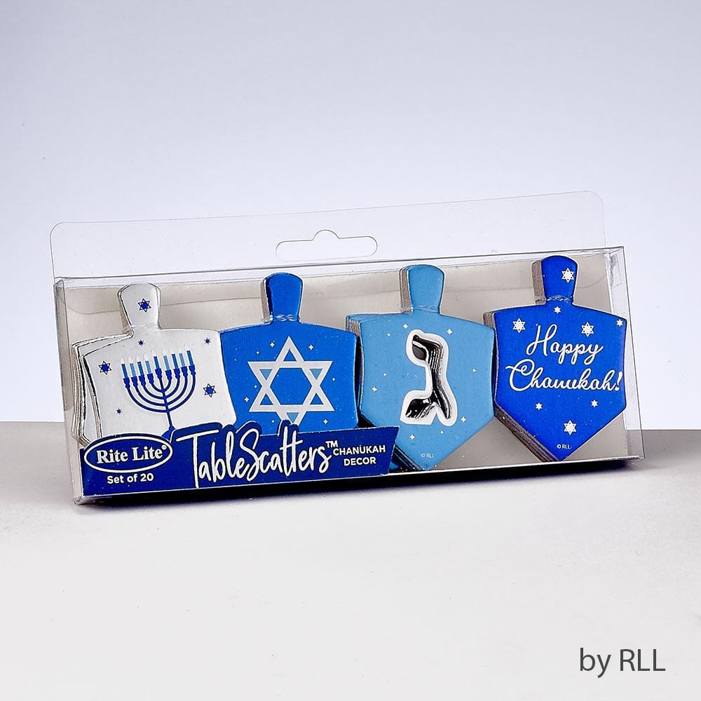 Rite Lite - Chanukah Tablescatters - 20 Foiled Dreidels - ModernTribe