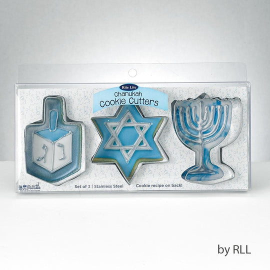 Three Piece Hanukkah Cookie Cutters