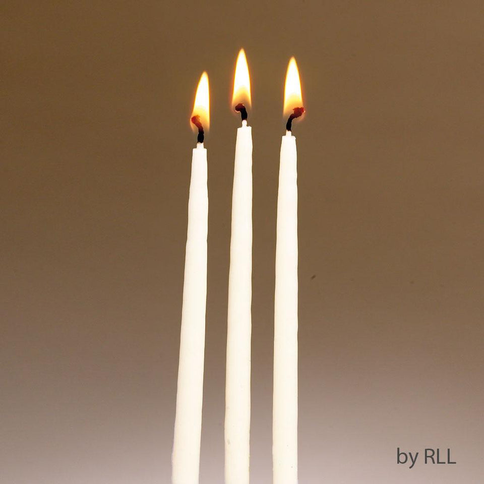 Beeswax Hanukkah Candles Ivory