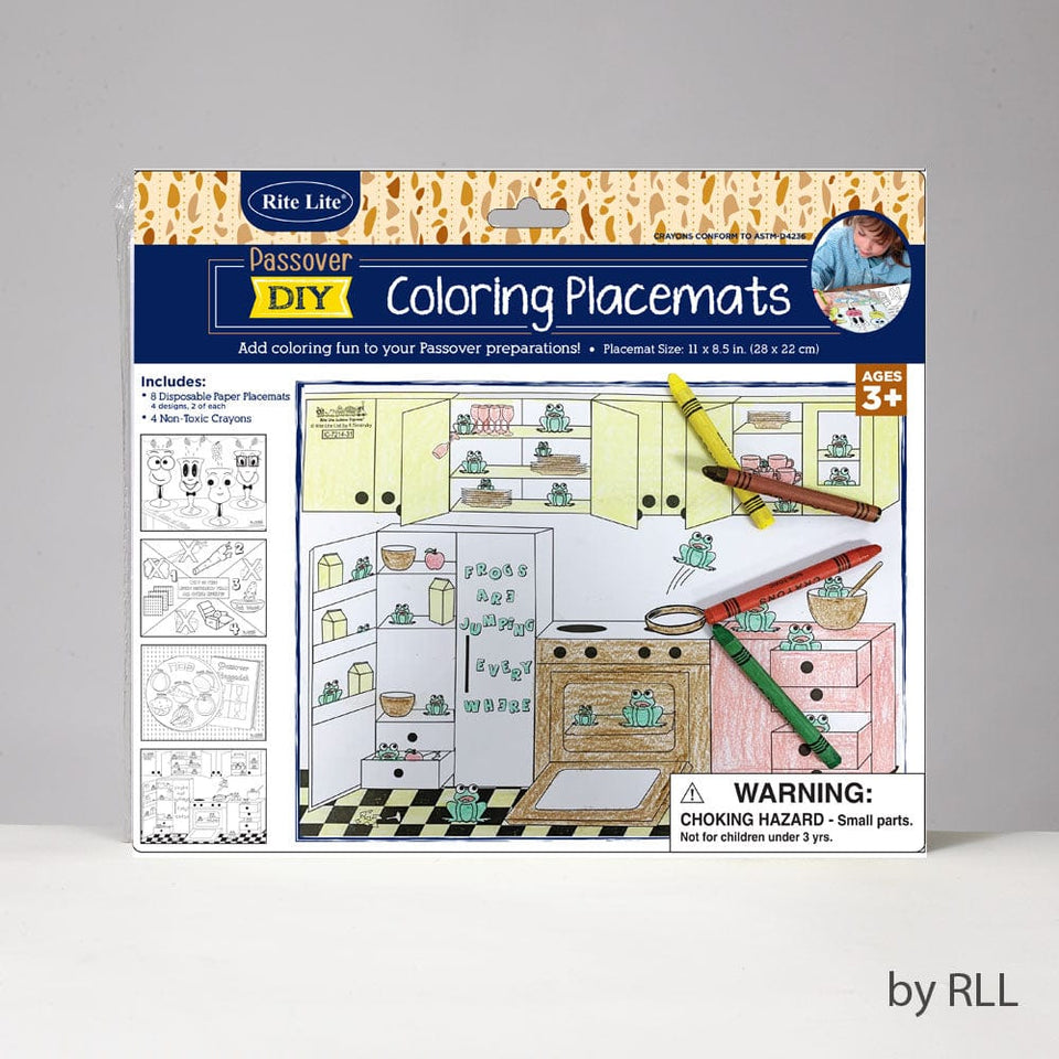 Rite Lite - Passover Coloring Placemat Kit - ModernTribe