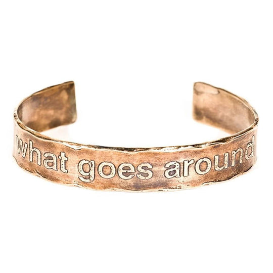 What Goes Around, Comes Around Cuff Bracelet by Marla Studio - Sterling Silver or Bronze