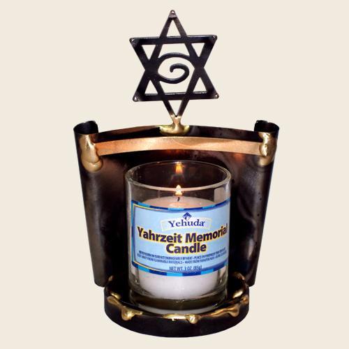 Gary Rosenthal Candlesticks Yahrzeit Candle Holder by Gary Rosenthal