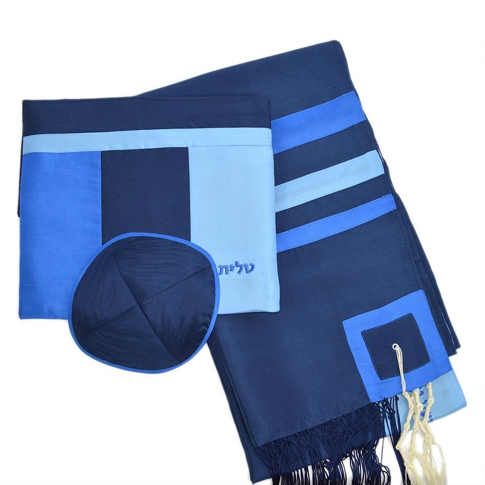 Zion Tallis - Blue Israsilk Talis 3 Piece Set - ModernTribe
