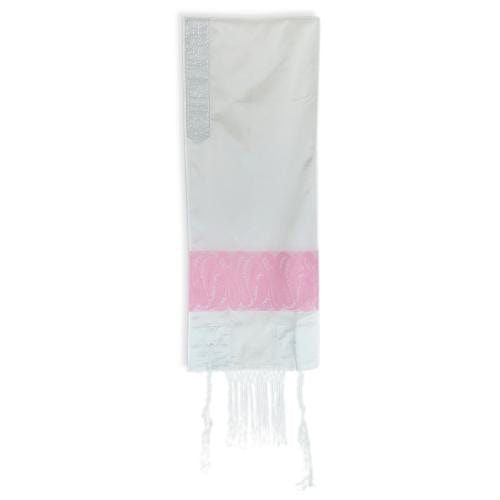 Zion Tallis - White and Pink Paisley Tallis - ModernTribe