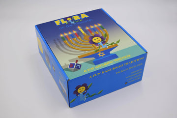 Mensch on a Bench Toys Flora on the Menorah
