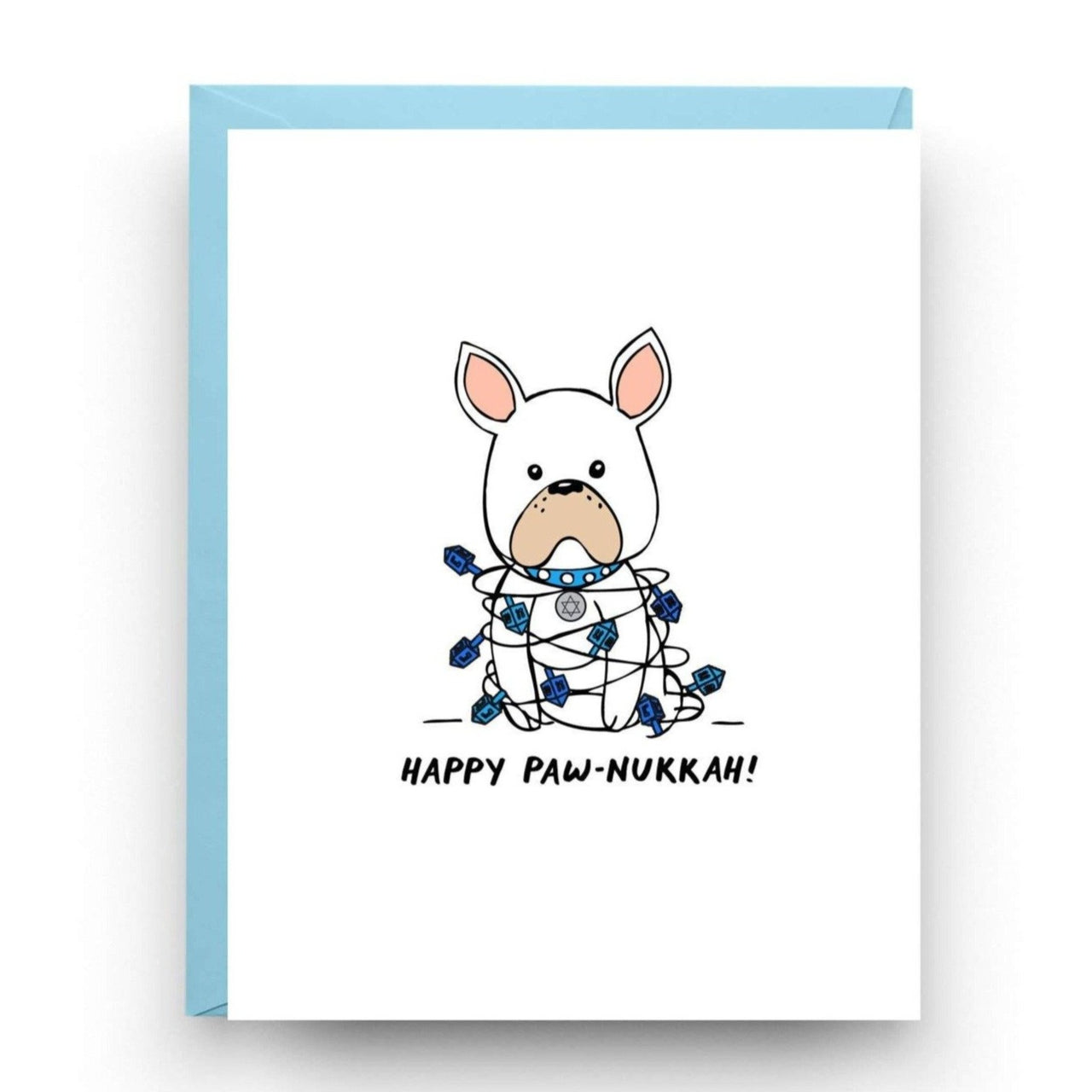 Nicole Marie Paperie - Happy Paw - Nukkah, Funny Hanukkah Greeting Cards, Box of 6 - ModernTribe