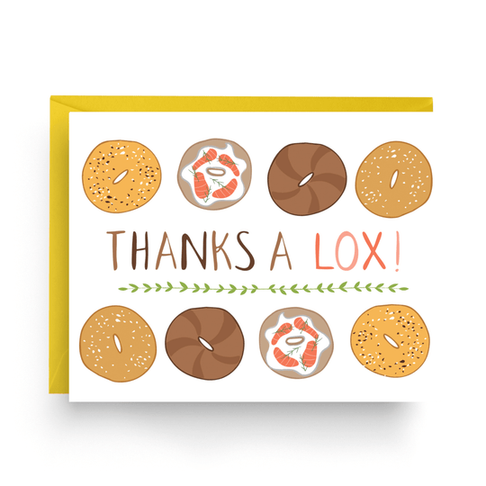 Thanks a Lox Greeting Cards, Box of 6
