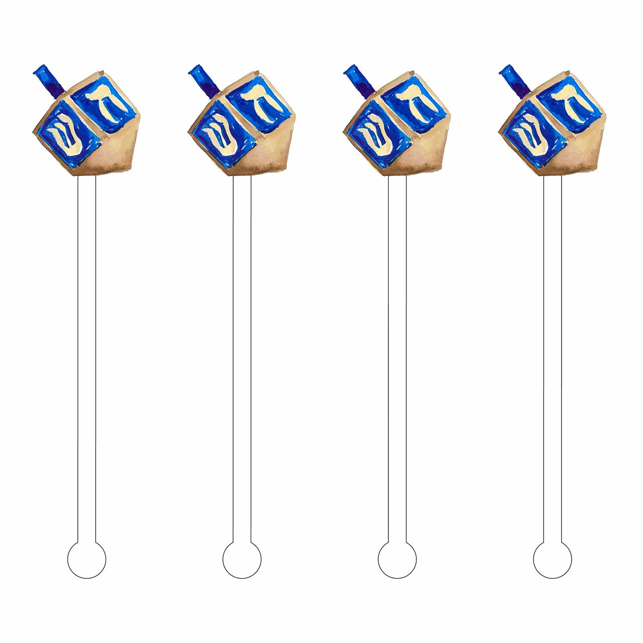 Acrylic Sticks - Dreidel Acrylic Stir Sticks - ModernTribe