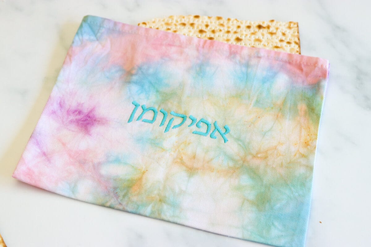 ModernTribe - Pastel Rainbow Tie Dye Afikomen Bag - ModernTribe
