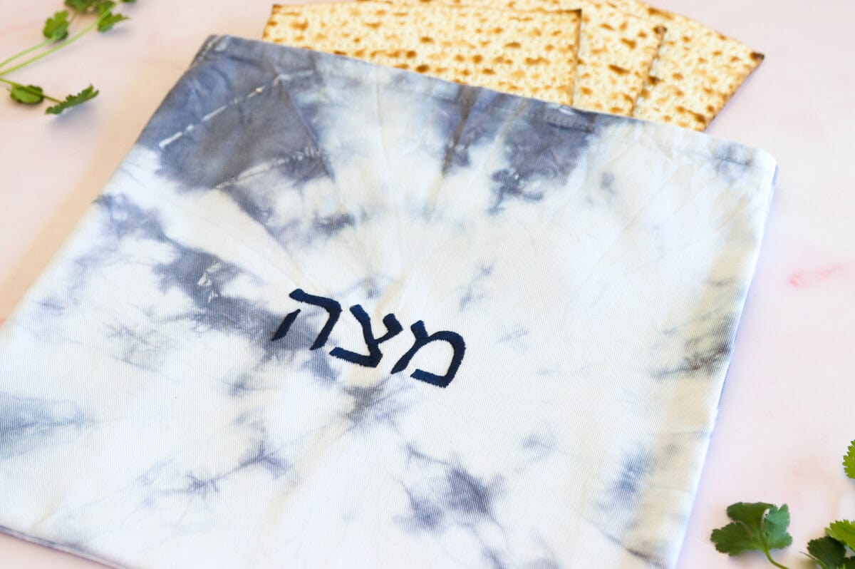 ModernTribe Matzah Covers Blue Tie Dye Matzah Cover