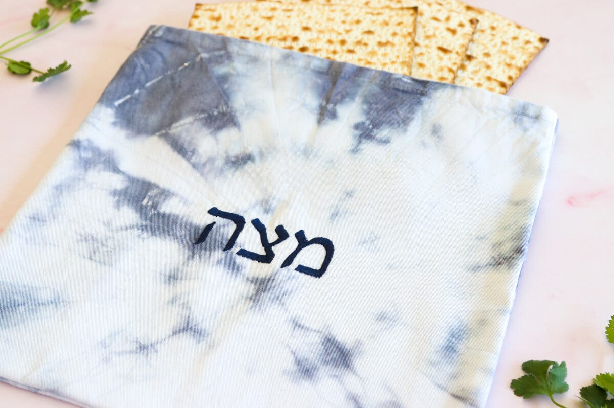 ModernTribe - Blue Tie Dye Matzah Cover - ModernTribe
