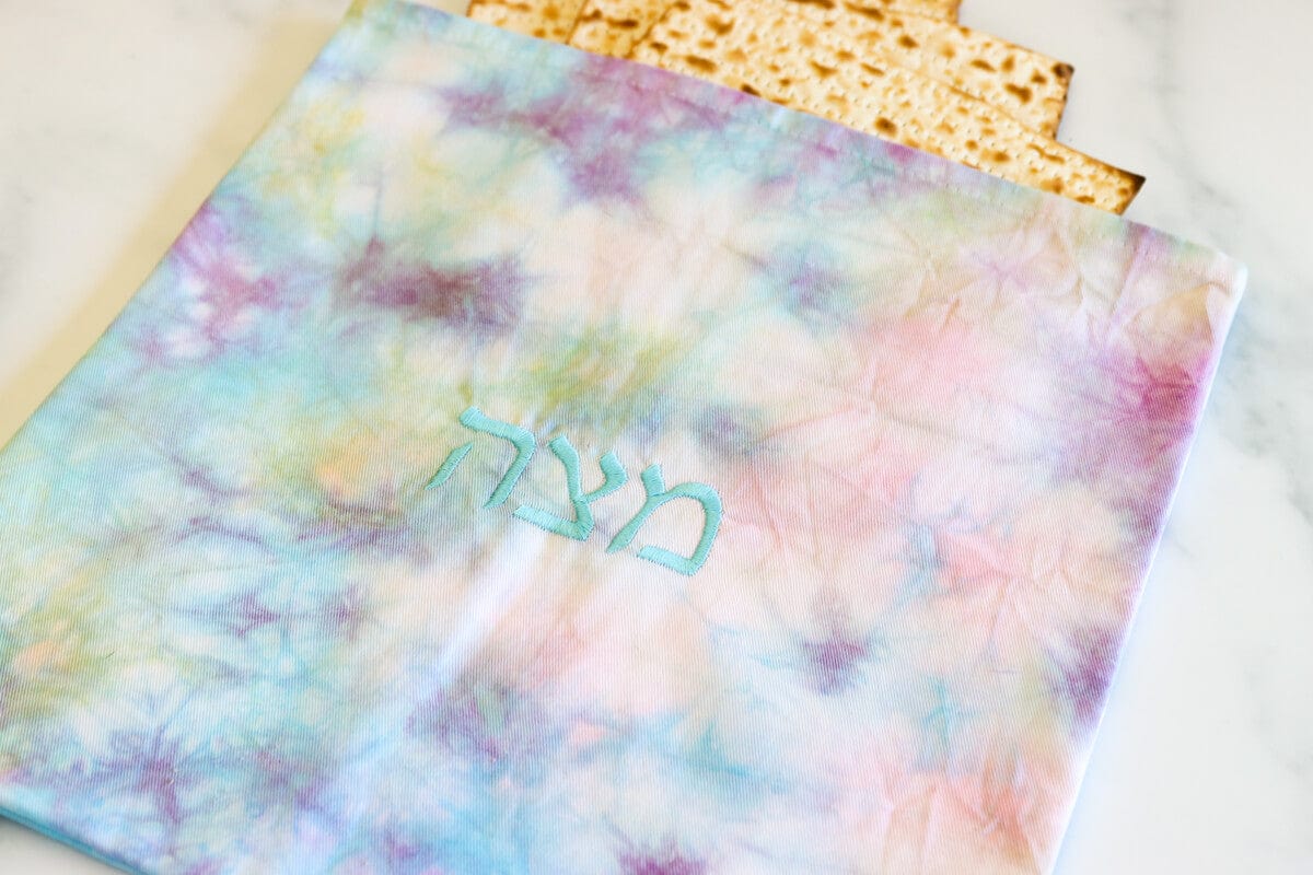 ModernTribe - Pastel Rainbow Tie Dye Matzah Cover - ModernTribe