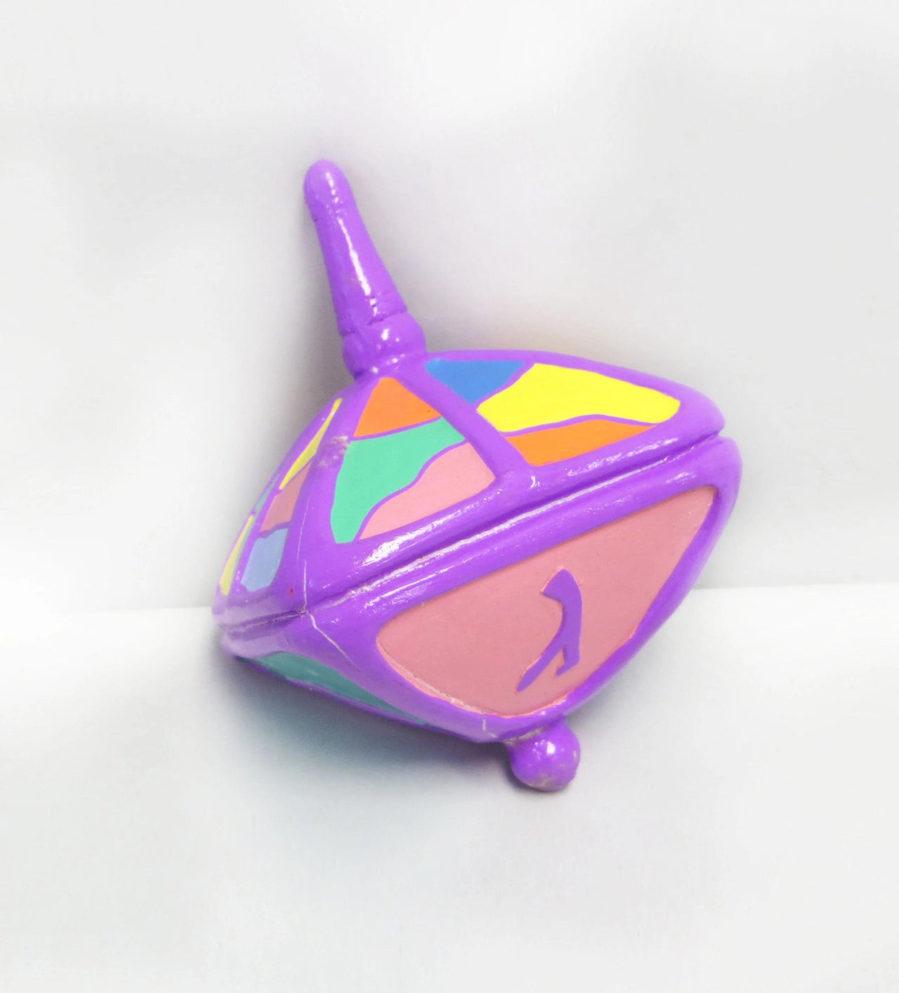 Rite Lite - Copy of Multicolor Clay Dreidel - 4" Fuschia Top - ModernTribe
