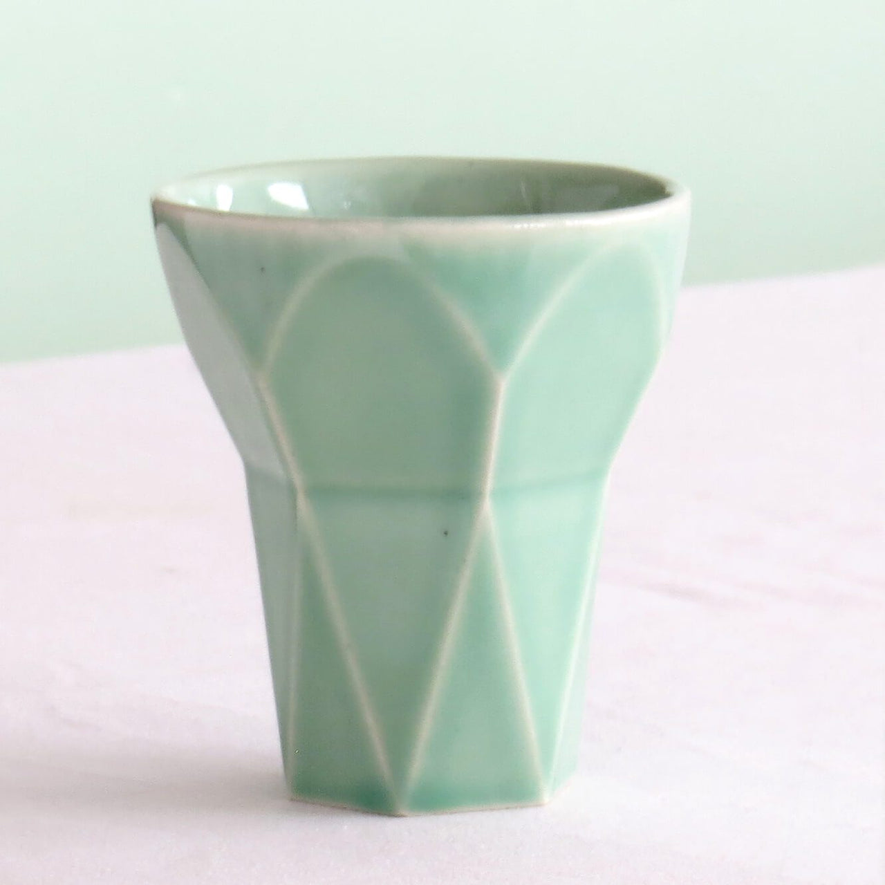 Studio Armadillo - Hexagon Aqua Shabbat Kiddush Cup - ModernTribe