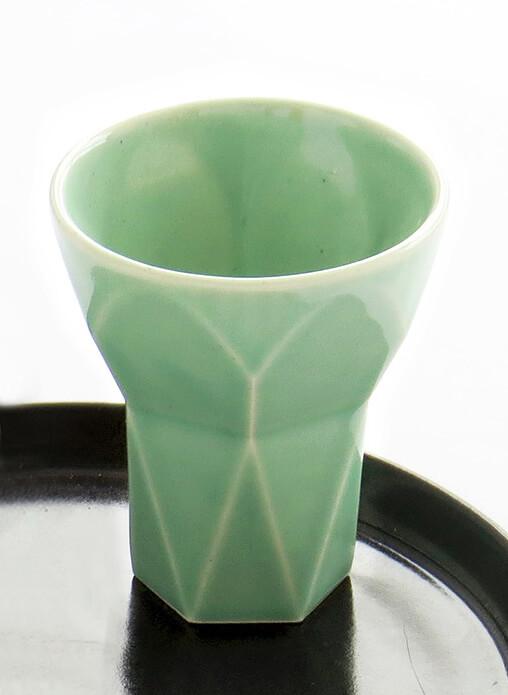 Studio Armadillo - Hexagon Aqua Shabbat Kiddush Cup - ModernTribe