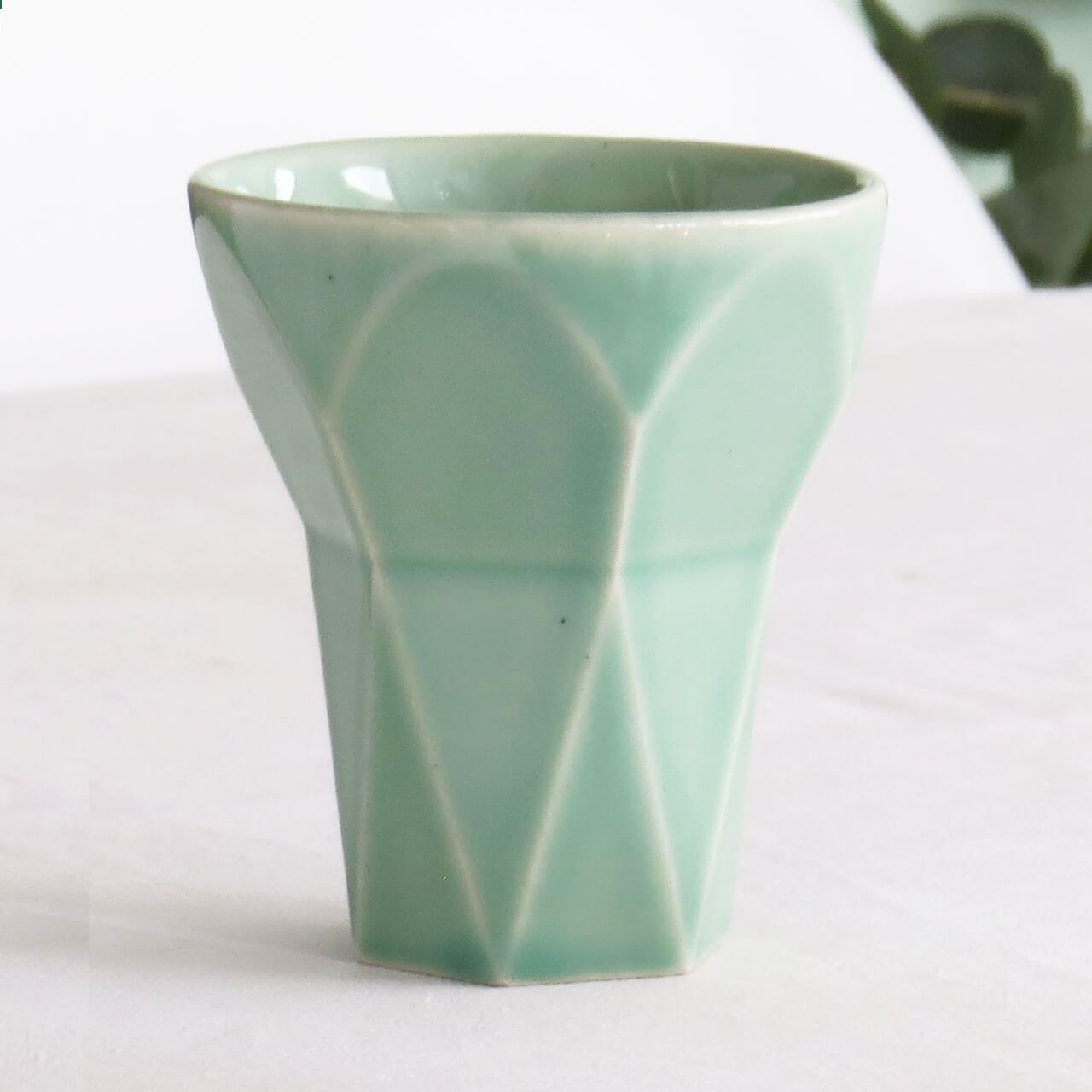 Studio Armadillo - Hexagon Aqua Shabbat Kiddush Cup - ModernTribe