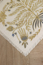 Carolina Benoit Challah Covers Handmade Linen Tree Challah Cover - Gold
