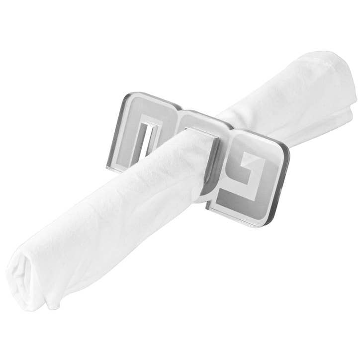 Waterdale Collection - Set of Four Pesach Napkin Rings - (Black, Gold or Silver) - ModernTribe