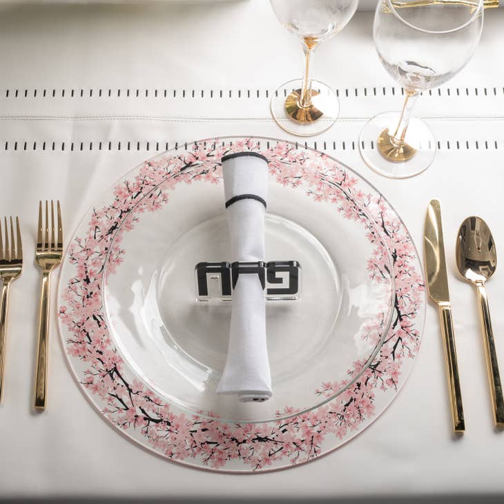 Waterdale Collection - Set of Four Pesach Napkin Rings - (Black, Gold or Silver) - ModernTribe