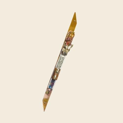 Gary Rosenthal Mezuzahs Copper Narrow Copper Wedding Mezuzah by Gary Rosenthal