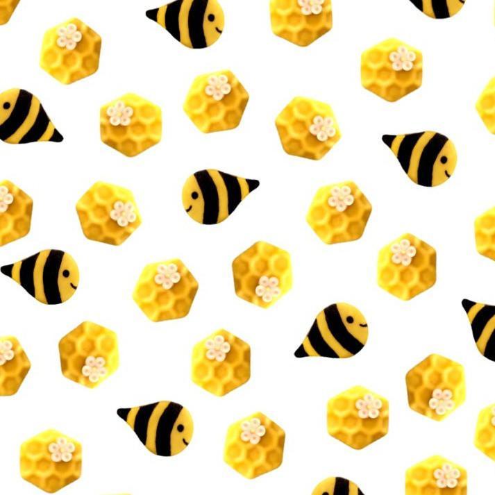 Marzipops Candy Marzipan Bee & Honeycomb Candy Bites