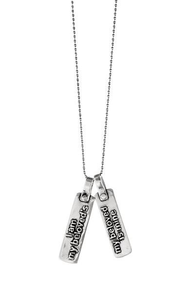 Marla Studio - I Am My Beloved Necklace For Two By Marla Studio - Sterling Silver or Bronze - ModernTribe