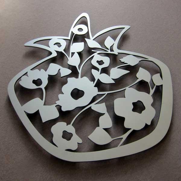 Melanie Dankowicz - Blooming Pomegranate Trivet by Melanie Dankowicz - ModernTribe