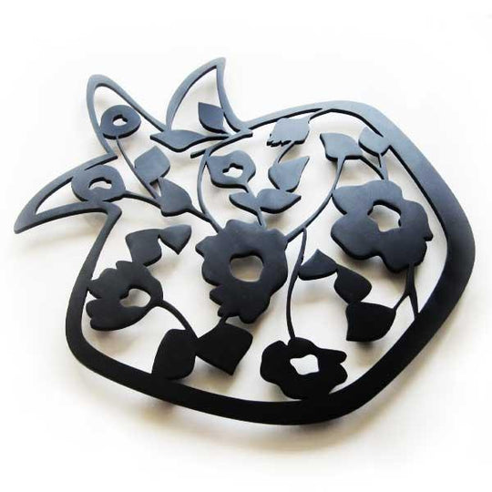 Blooming Pomegranate Trivet by Melanie Dankowicz