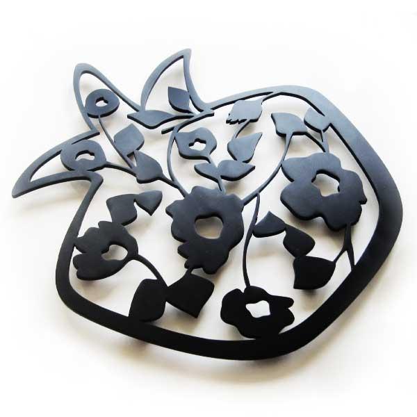 Melanie Dankowicz - Blooming Pomegranate Trivet by Melanie Dankowicz - ModernTribe