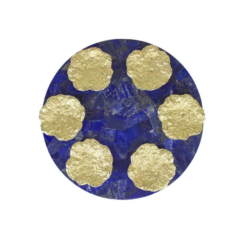 Quest - Lapis and Gold Seder Plate - ModernTribe