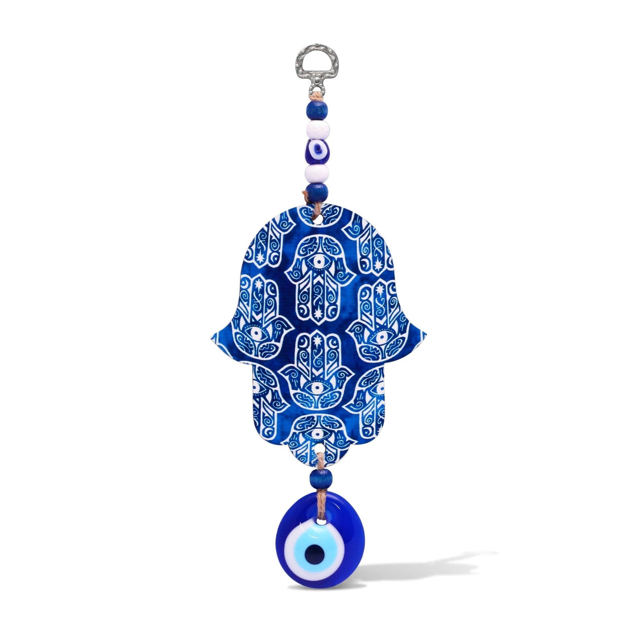Alef Bet - Blue Hamsa Wall Hanging - ModernTribe