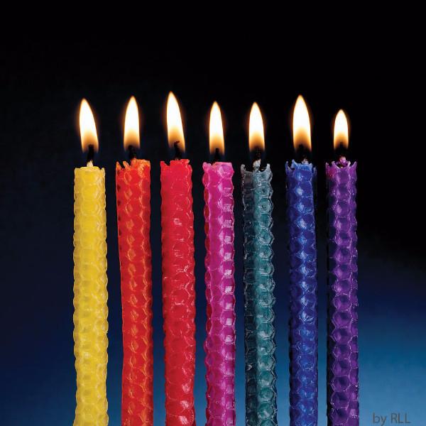 Rite Lite - Multicolored Beeswax Hanukkah Candles - ModernTribe