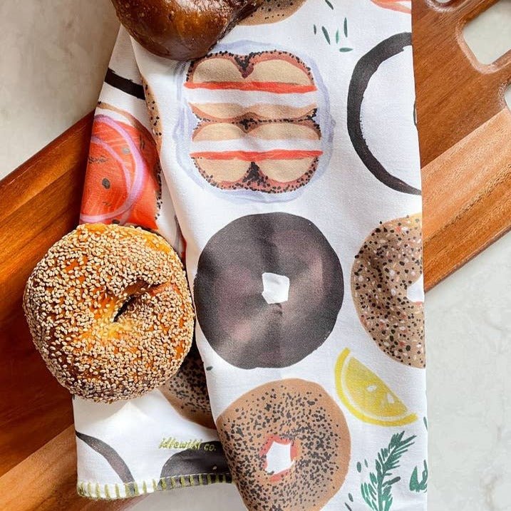 Idlewild Co. - Yummy Bagels Tea Towel - ModernTribe