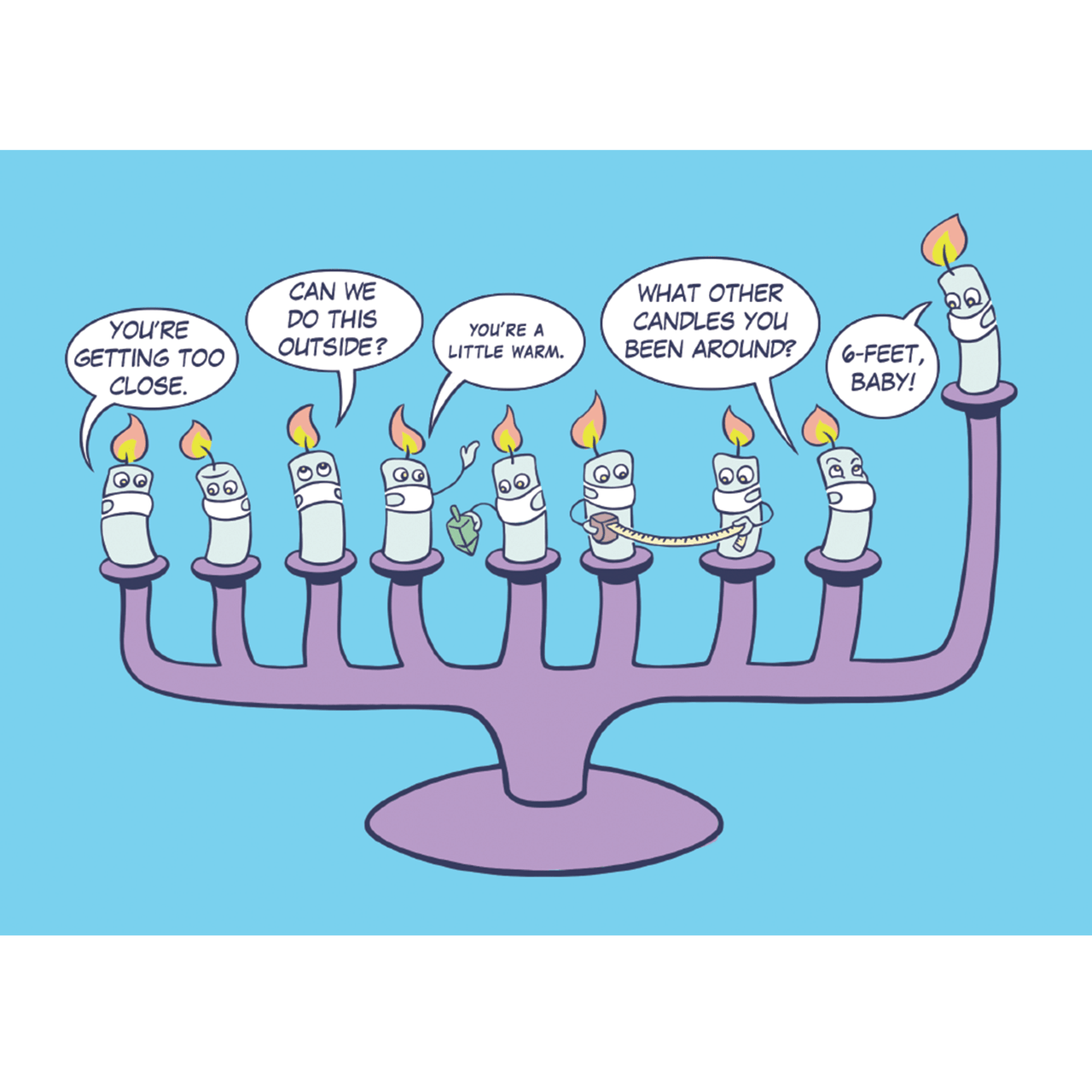 Menschions - Zoom - ukkah Hanukkah Cards - Box of 4 - ModernTribe