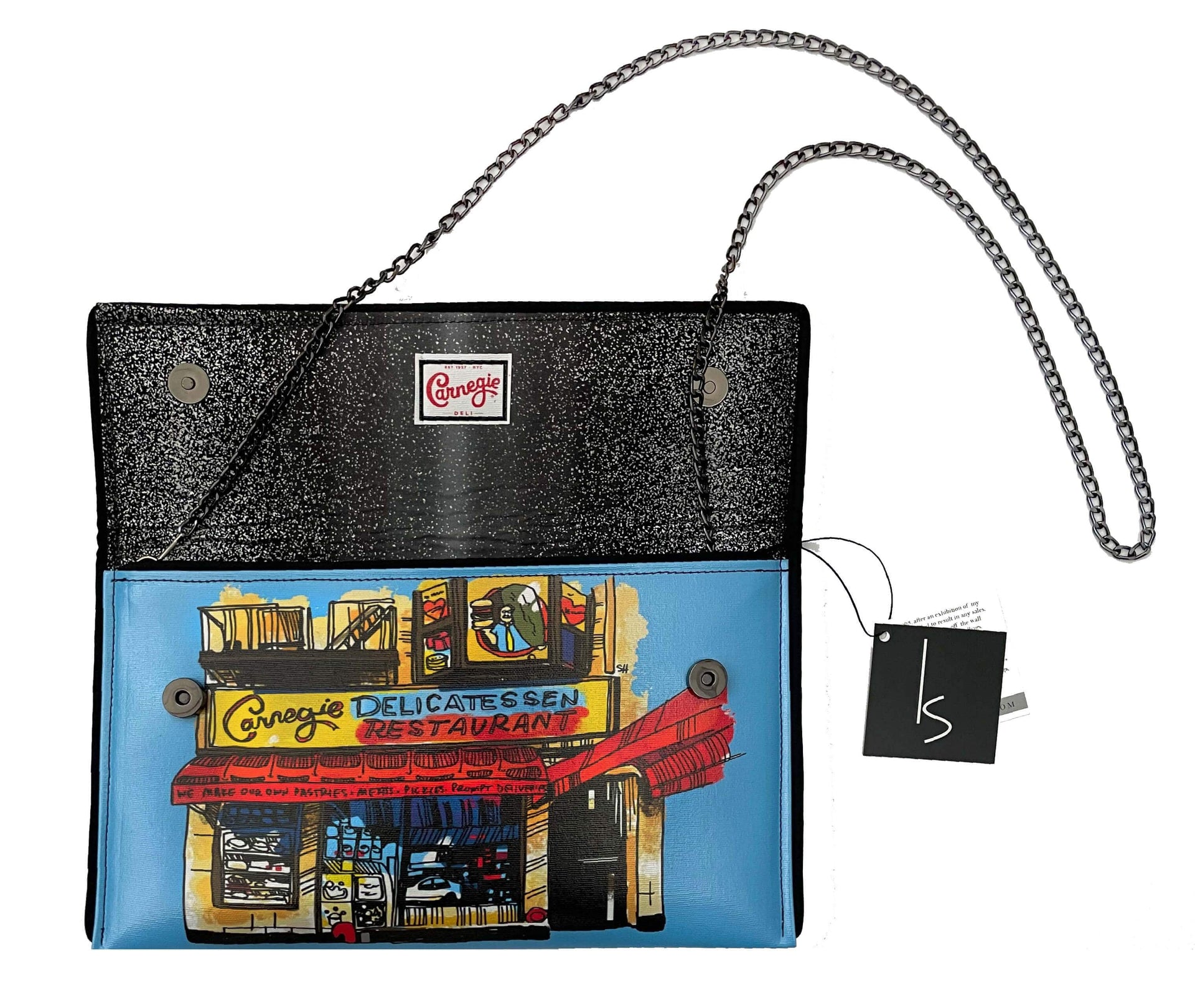 Kent Stetson Handbag Carnegie Deli Clutch by Kent Stetson - Blue or Black