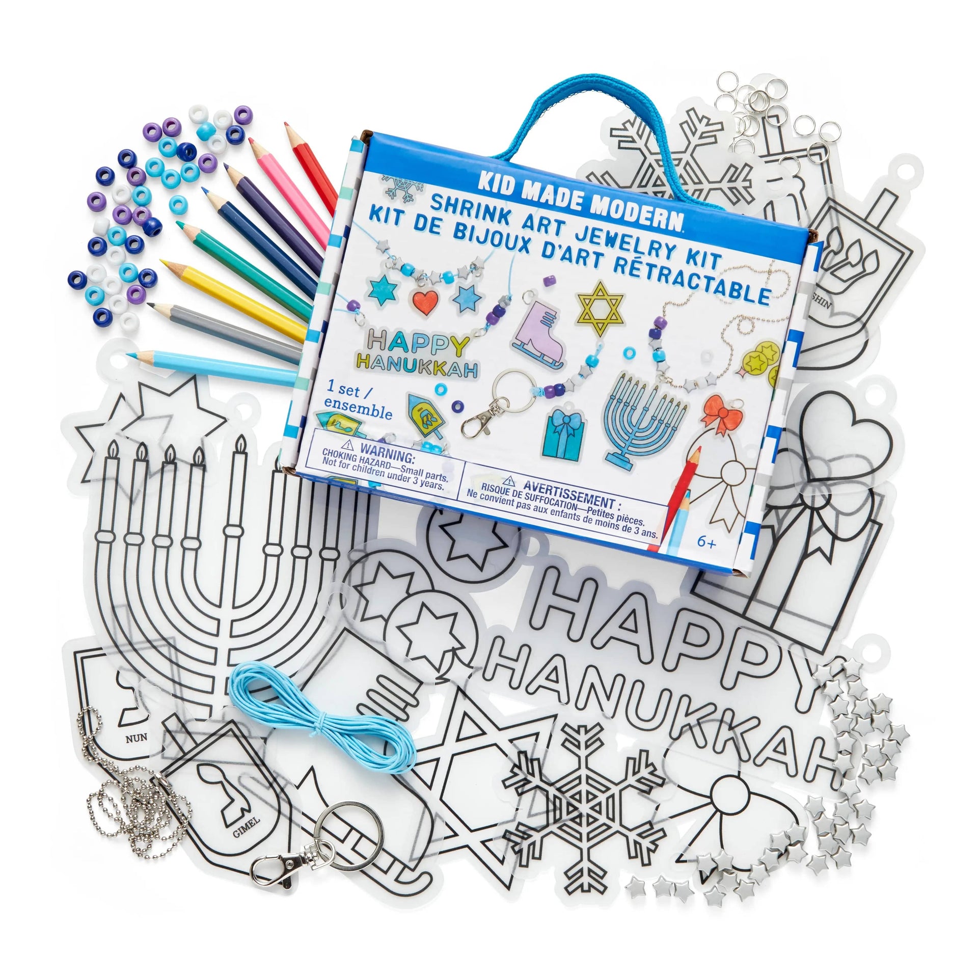 Kid Made Modern Crafts Hanukkah Shrink Art Jewelry Kit