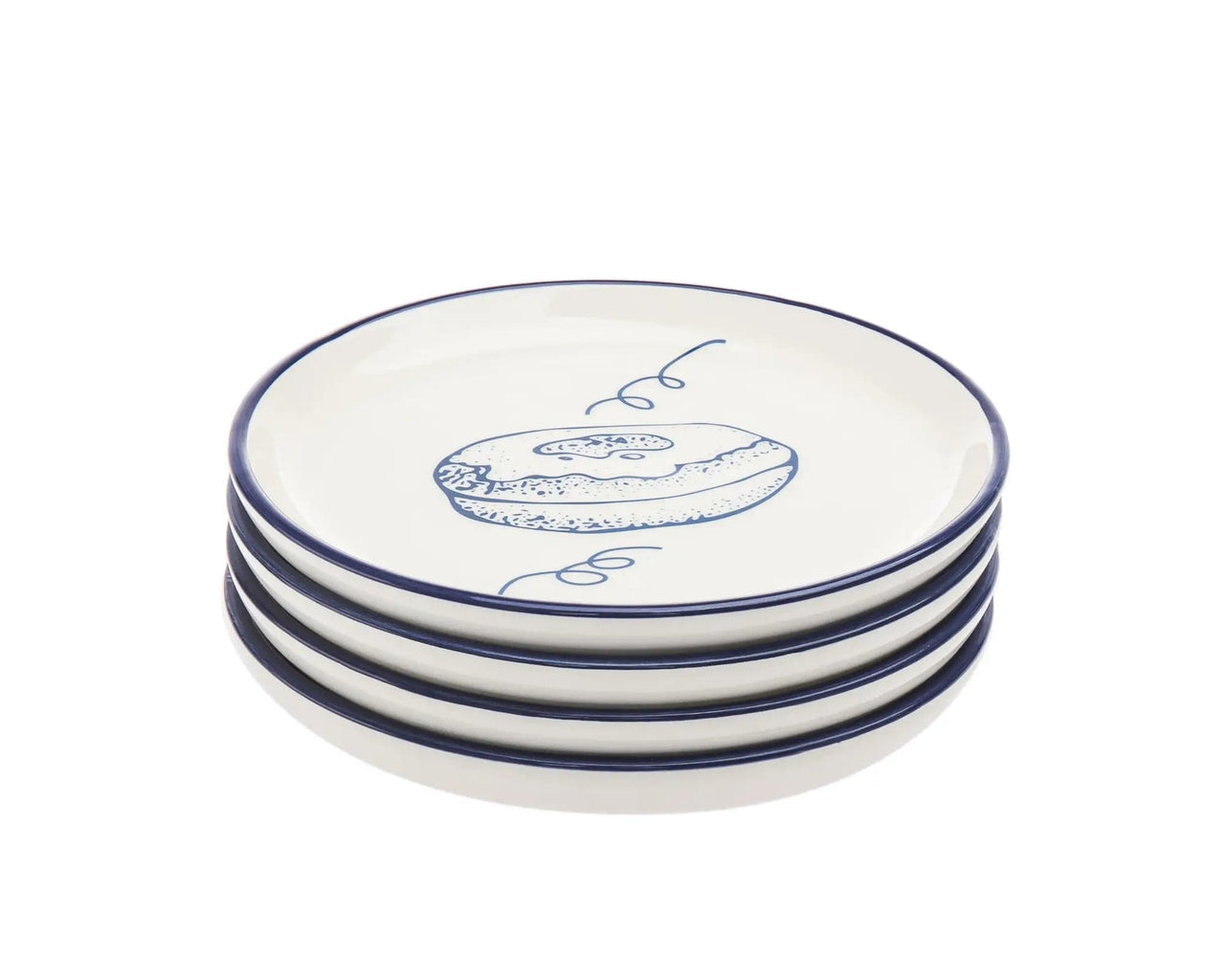 Godinger - Set of Four Hanukkah Dessert Plates - ModernTribe