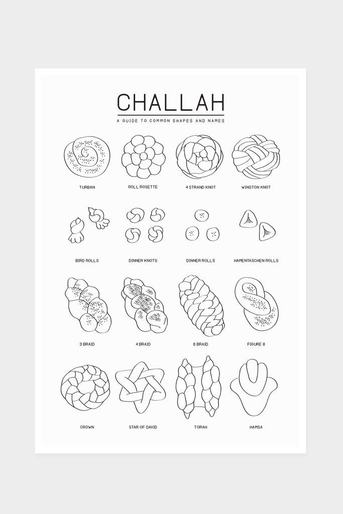 Chai and Home - Challah Shapes Kitchen Towel / Challah Cover - ModernTribe