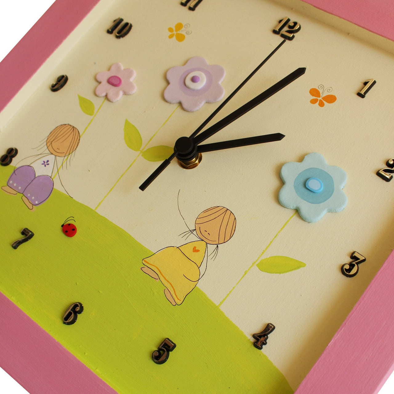 Sharon Goldstein Happy Judaica - Personalized Children's Wall Clocks in Hebrew or English - ModernTribe