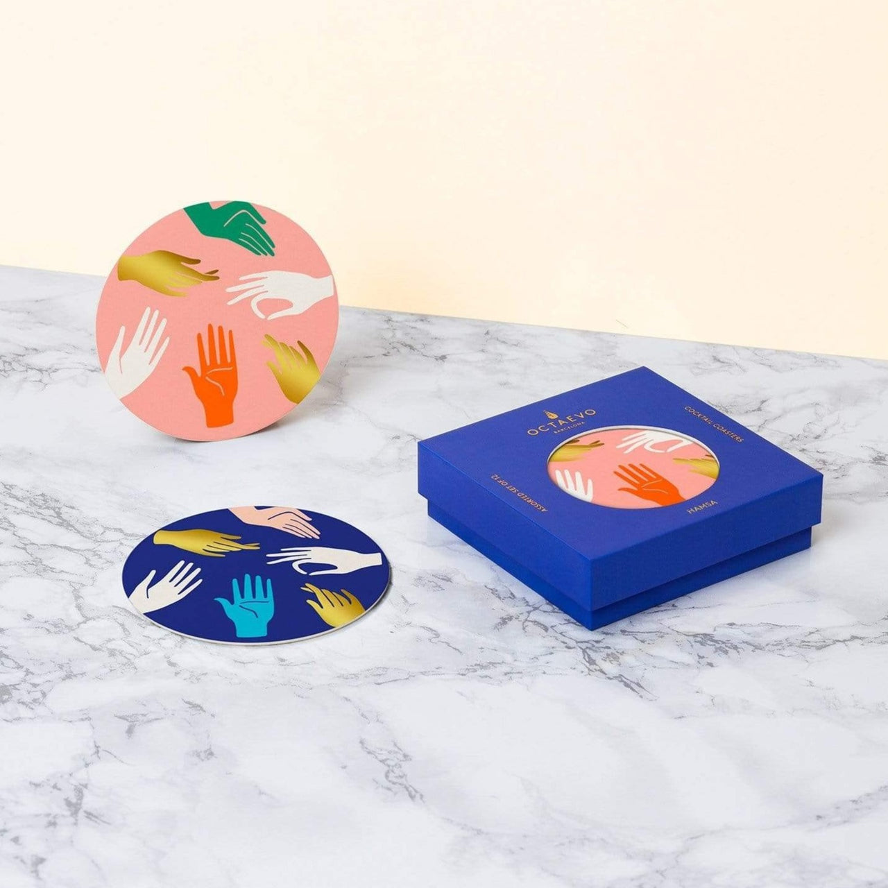 Octaevo - Hamsa Paper Cocktail Coasters by Octaevo - ModernTribe
