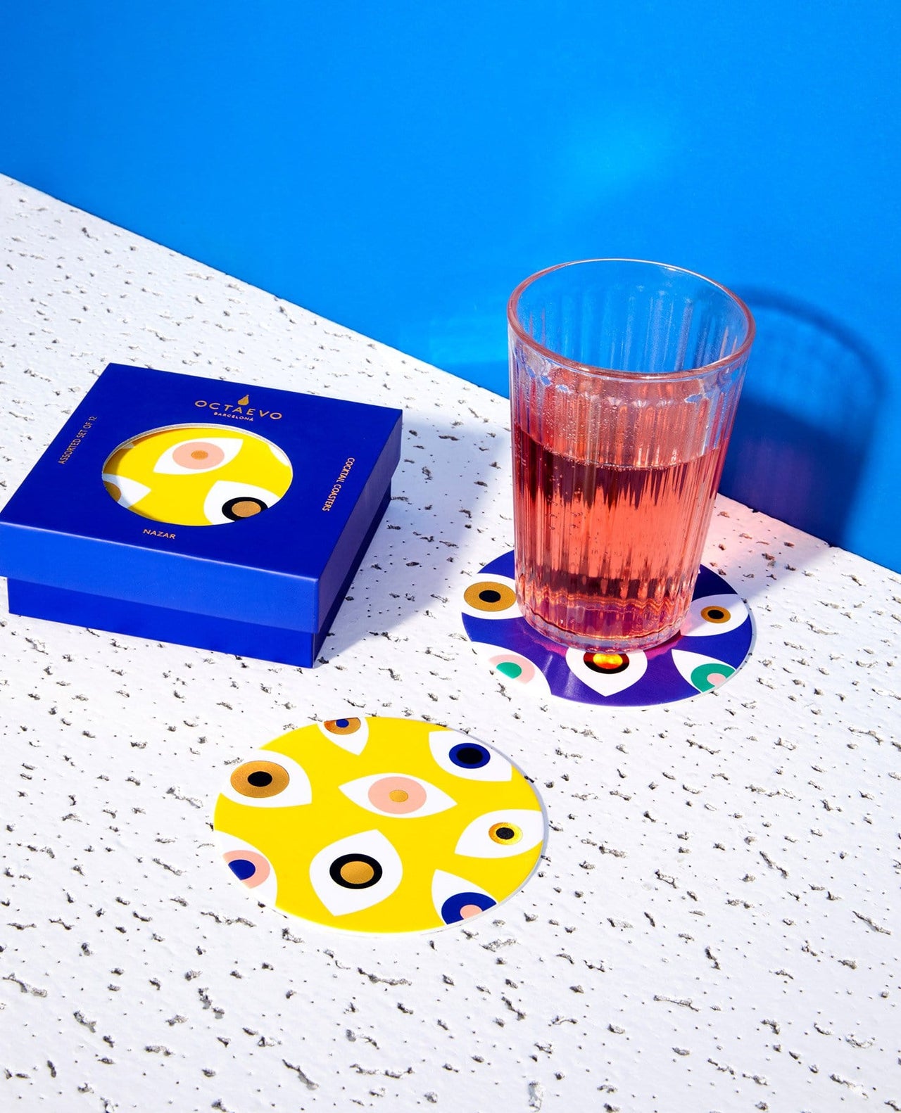 Octaevo - Evil Eye Paper Cocktail Coasters by Octaevo - ModernTribe