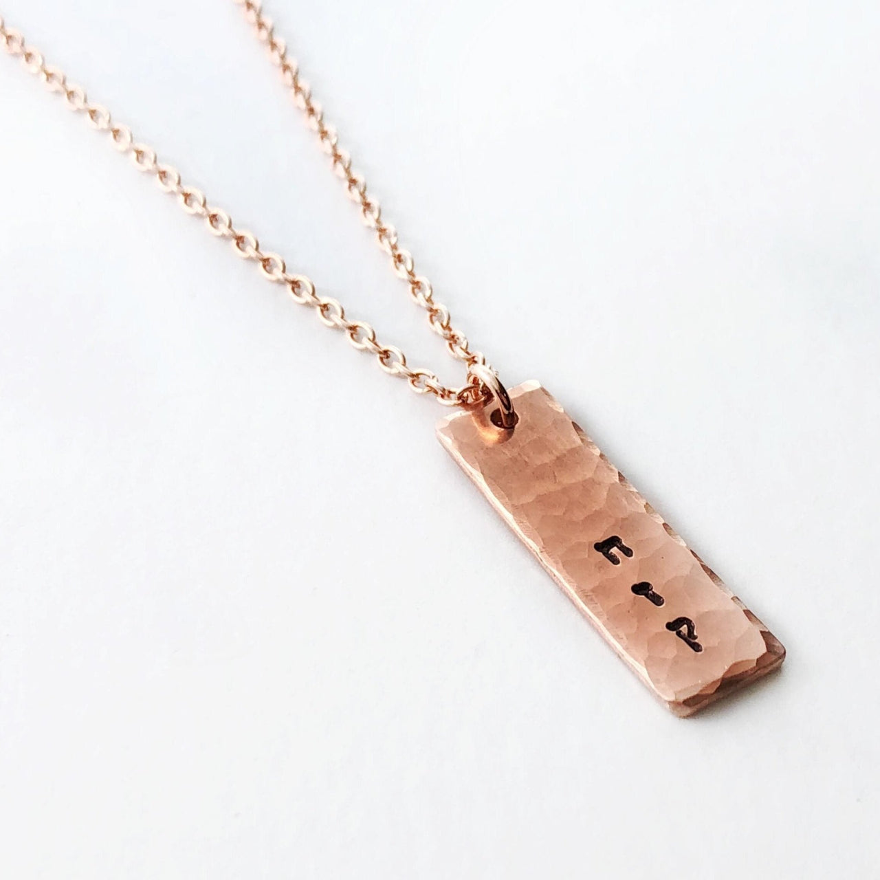 Everything Beautiful - Strong - Chazaq - Hammered Copper Necklace - ModernTribe