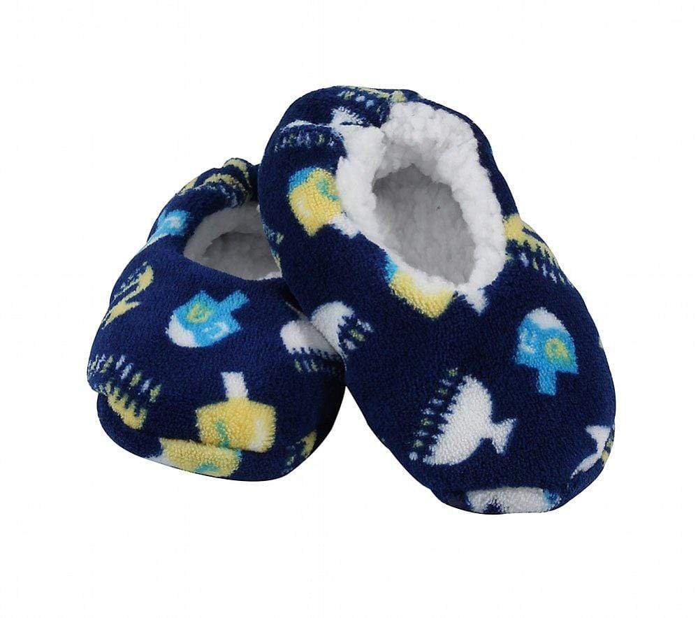 Aviv Judaica - Hanukkah Snuggle Slippers - Kids and Adult Sizes - ModernTribe