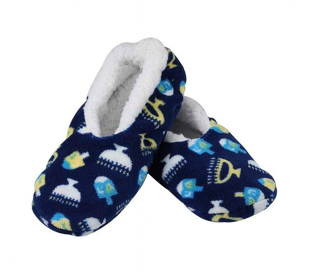 Aviv Judaica - Hanukkah Snuggle Slippers - Kids and Adult Sizes - ModernTribe