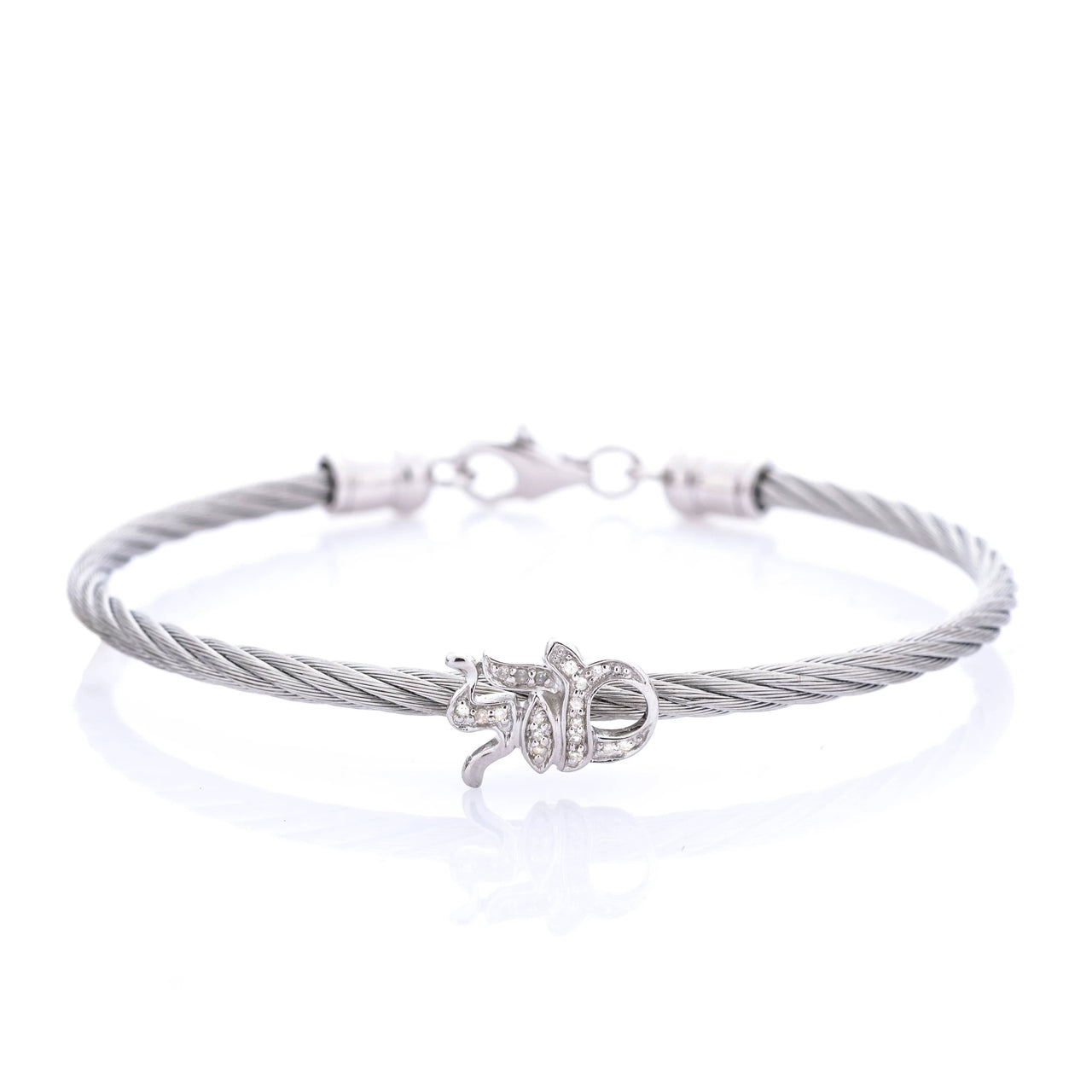 Alef Bet - Mazel Diamond Bracelet - Yellow Gold, Rose Gold or Silver - ModernTribe