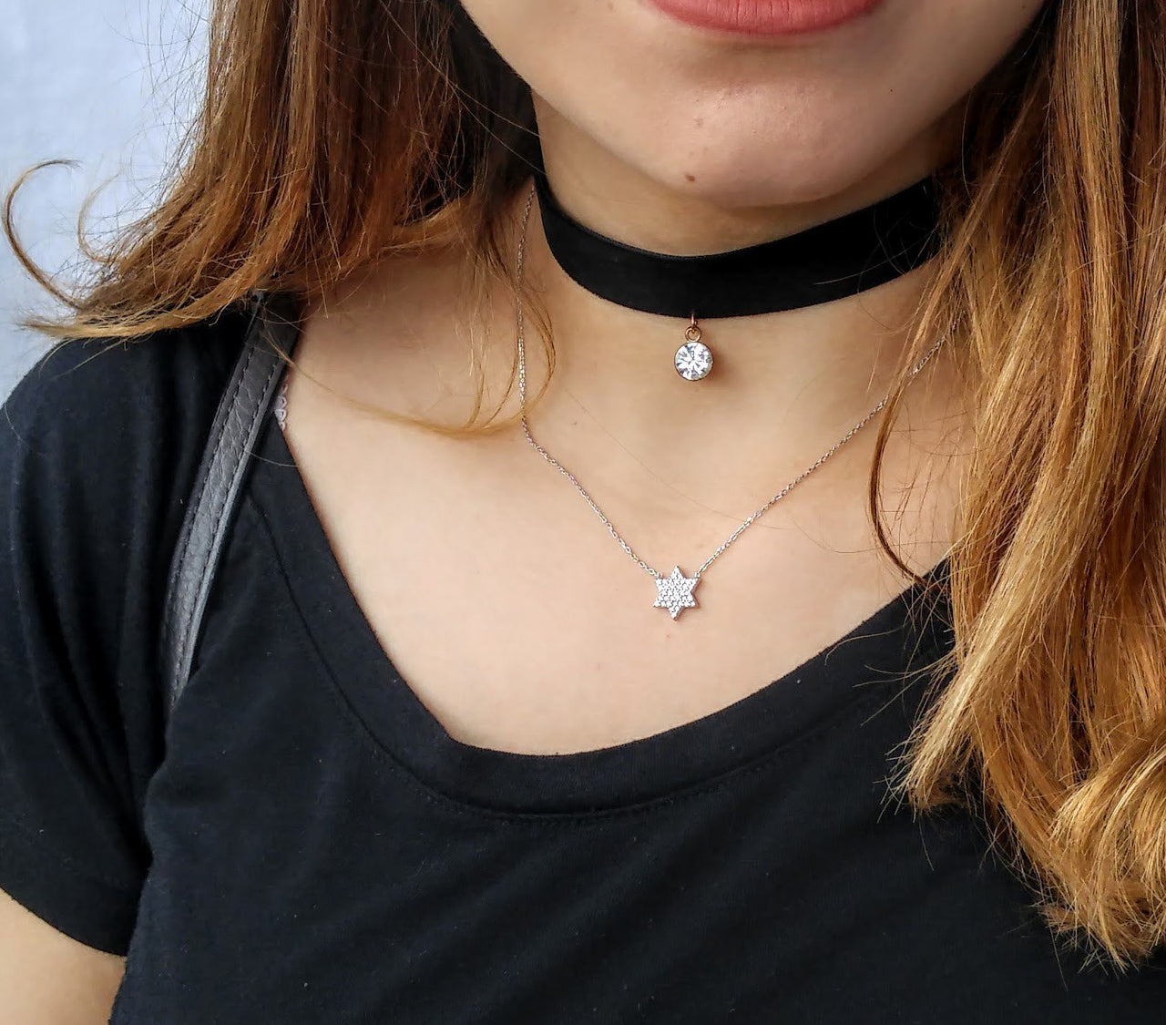 Alef Bet - Sparkling Star of David Necklace - ModernTribe