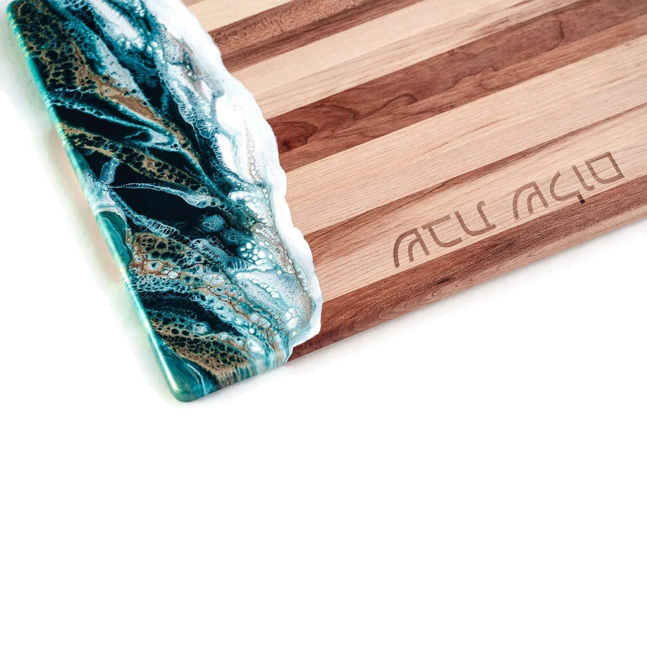 Lynn & Liana Serveware - Canadian - Maple Challah Board - Emerald and Gold - ModernTribe