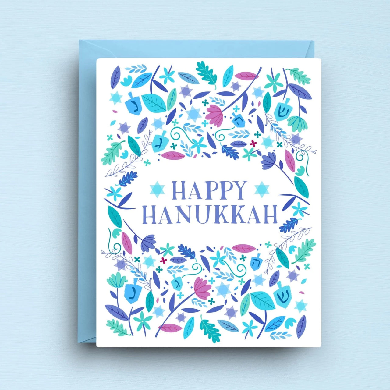 Nicole Marie Paperie - Happy Hanukkah Holiday Card - Boxed Set of 6 - ModernTribe