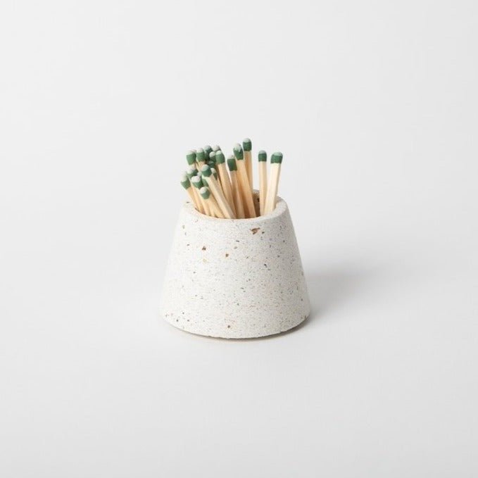 pretti.cool - Terrazzo Concrete Matchstick Holder/Strike - Cobalt or White - ModernTribe