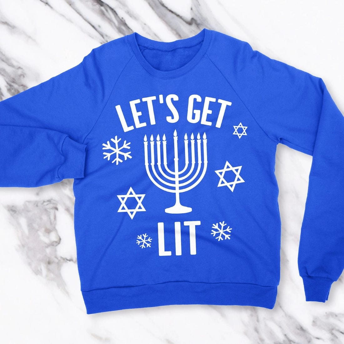 ModernTribe - Let's Get Lit Unisex Sweatshirt - Blue - (Sizes S - XXL) - ModernTribe